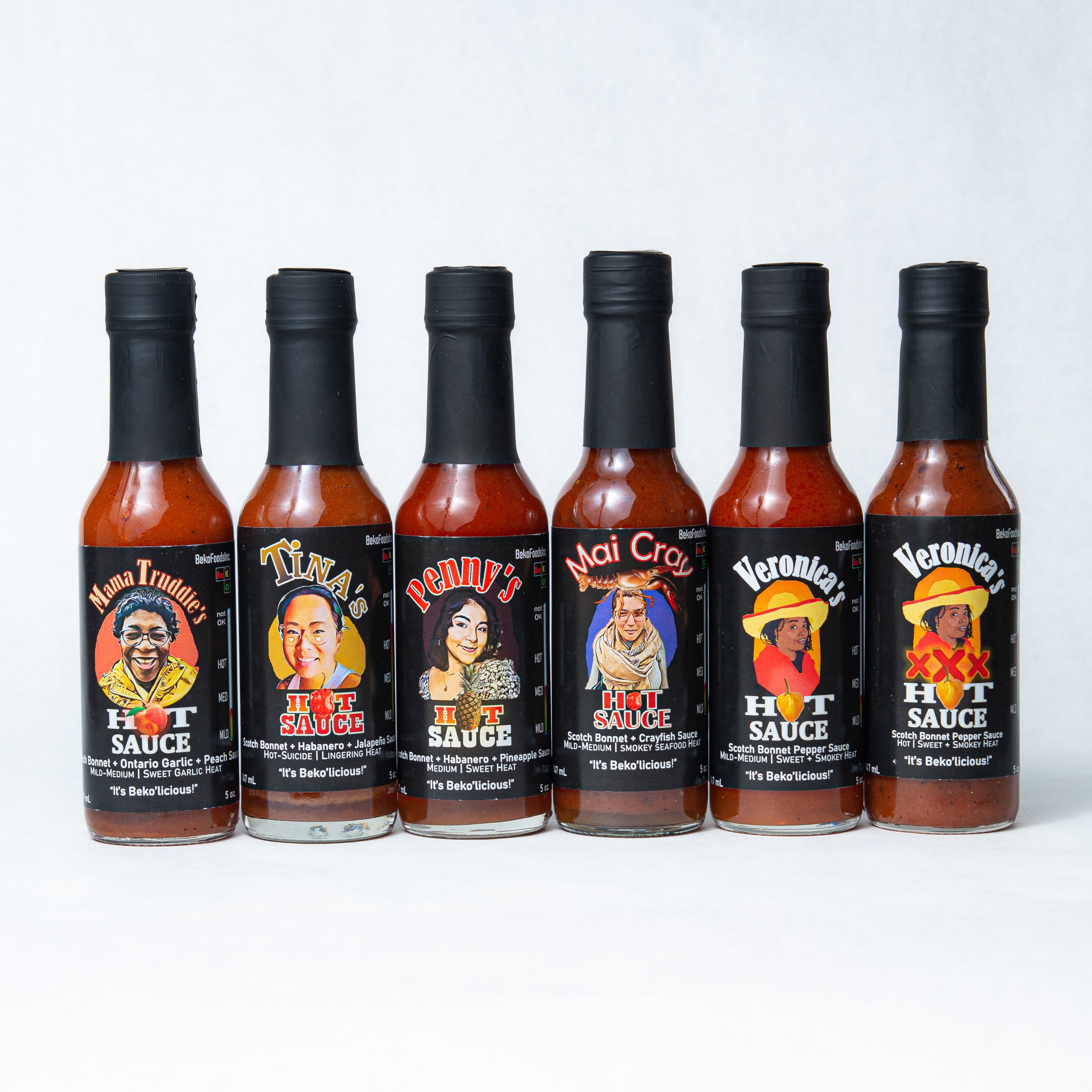 Bundle - 6 Hot Sauce | BEKO FOODS INC.